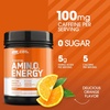 image:imageOptimum Nutrition Amino Energy  Pre Workout with Green Tea BCAA Amino Acids Keto Friendly Green Coffee Extract Energy Powder  Blue Raspberry 65 Servings Packaging May VaryOrange