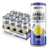 image:imageOptimum Nutrition Amino Energy Sparkling Hydration Drink Electrolytes Caffeine Amino Acids BCAAs Sugar Free NEW Blue Raspberry Rush 12 Fl Oz 12 Pack Packaging May VaryAmino Energy Sparkling