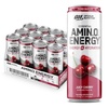 image:imageOptimum Nutrition Amino Energy Sparkling Hydration Drink Electrolytes Caffeine Amino Acids BCAAs Sugar Free NEW Blue Raspberry Rush 12 Fl Oz 12 Pack Packaging May VaryAmino Energy Sparkling