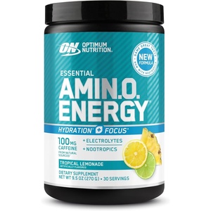 image:imageOptimum Nutrition Amino Energy Hydration Packets OnTheGo Energy Powder Stick Packs Tangerine Wave 25 CountLemonade