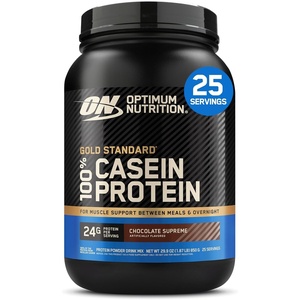 image:imageOptimum Nutrition Gold Standard 100 Micellar Casein Protein Powder Slow Digesting Helps Keep You Full Overnight Muscle Recovery Creamy Vanilla 4 Pound Packaging May VaryChocolate Supreme