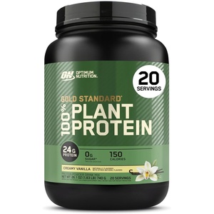 image:imageOptimum Nutrition Gold Standard 100 Plant Based Protein Powder Gluten Free Vegan Protein for Muscle Support and Recovery with Amino Acids  Creamy Vanilla 20 Servings Packaging May VaryCreamy Vanilla