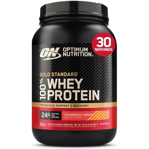 image:imageOptimum Nutrition Gold Standard 100 Whey Protein Powder Extreme Milk Chocolate 5 Pound Packaging May VaryStrawberry Banana