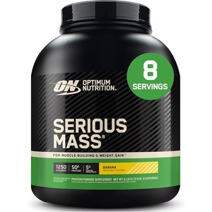 image:imageOptimum Nutrition Serious Mass Weight Gainer Protein Powder Vitamin C and Zinc for Immune Support Vanilla 12 Pound Packaging May VaryBanana